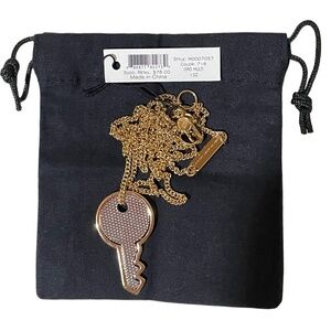 Marc by Marc Jacobs Long Key Pendent Necklace in Silver & Gold